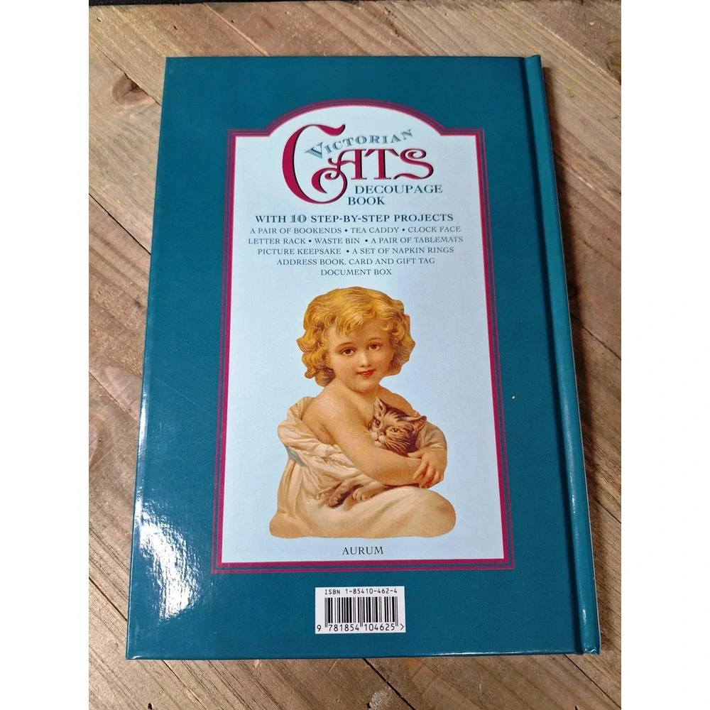 Victorian Cats Decoupage Book 10 Projects Michelle Lovric Maggie Philo Hardcover
